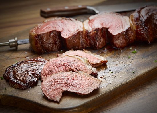 Fogo de Chao signature dishes Picanha (top sirloin)ChurrascoBraised Beef Rib Sliders